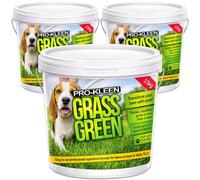 ProKleen Grass Green Lawn Granular Professional NPK Fertiliser 3 x 2.5KG ProKleen Green
