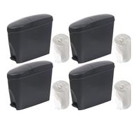 ProKleen Grey Pedal Operated Toilet Sanitary Bin 4 x 20L Capacity & 200 Bin Liners ProKleen Grey