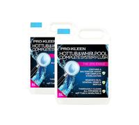 ProKleen Hot Tub & Whirlpool Complete System Flush Cleaner 2 x 5L in Clear ProKleen Clear