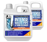 ProKleen Intense Waste Pipe & Tank Cleaner for Caravans & Motorhomes 2 x 1L in Clear ProKleen Clear