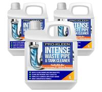 ProKleen Intense Waste Pipe & Tank Cleaner for Caravans & Motorhomes 3 x 1L in Clear ProKleen Clear