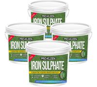 ProKleen Iron Sulphate Lawn Tonic Feed Easily Soluble Damp Powder 4 x 2.5KG in Green ProKleen Green