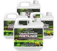 ProKleen Organic Liquid Seaweed Extract Fertiliser Concentrated Formula 4 x 2L in Clear ProKleen Clear
