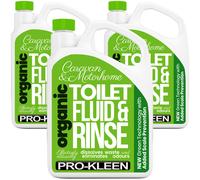 ProKleen Organic Toilet Chemical Fluid Rinse Caravan & Motorhome Cleaner 3 x 2L in Green ProKleen Green