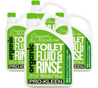 ProKleen Organic Toilet Chemical Fluid Rinse Caravan & Motorhome Cleaner 4 x 2L in Green ProKleen Green