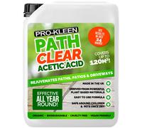 Pro-Kleen Path Cleaner Acetic Acid Concentrated 30% - Glyphosate Free - See Results In Hours, Double Strength - Eco-Friendly, Organic, Children and Pet Safe Once Dry (5 Litres)
