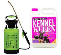 ProKleen Pro-Kleen 3L Pump Sprayer with Pro-Kleen 5L Kennel Kleen Bubblegum For Catteries, Hutches, Aviaries, Patios, Artificial Grass