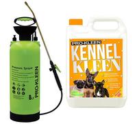 ProKleen Pro-Kleen 8L Pump Sprayer with Pro-Kleen 5L Kennel Kleen Lemon For Catteries, Hutches, Aviaries, Patios, Artificial Grass