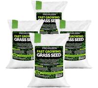 ProKleen Pro-Kleen Fast Growing Grass Seed 4x 5Kg Covers Up to 1200m2 Fast Growing Hard Wearing for New Lawns, Overseeding and Patch Repair