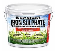 ProKleen Pro-Kleen Iron Sulphate Spreader Granules 2.5kg Covers up to 100m2 For Grass Green Up Ferrous Sulphate