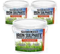 ProKleen Pro-Kleen Iron Sulphate Spreader Granules, Covers up to 100m2, For Grass Green Up, Ferrous Sulphate 3x2.5kg