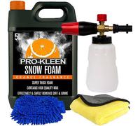 ProKleen Pro-Kleen Orange Snow Foam, Karcher K Series Snow Foam Lance & Microfibre Cloth & Mitt Pressure Washer