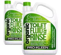 ProKleen Pro-Kleen Organic Caravan Toilet Chemical Fluid Rinse Green Solution Cleaner 4L for Caravan and Motorhomes