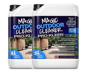 ProKleen Pro-Kleen Outdoor Miracle Cleaner Black Spot Remover Spray and Leave Cleaner Removes Stains, Marks & Lichen 10L