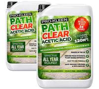 ProKleen Pro-Kleen Path Cleaner Acetic Concentrated 30% - Glyphosate Free - See Results In Hours, Double Strength 10L