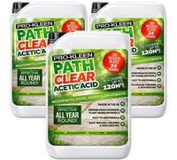 ProKleen Pro-Kleen Path Cleaner Acetic Concentrated 30% - Glyphosate Free - See Results In Hours, Double Strength 15L