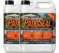 ProKleen Pro-Kleen PatioSeal Matt Patio Sealant for Indian Sandstone, Concrete, Paths, Patios, Slate, Brick, Indoor 10L