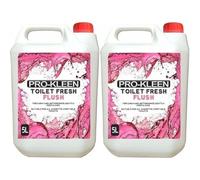 ProKleen Pro-Kleen Toilet Fresh Flush Cleaning Liquid 10L - Concentrate, Easy to Use, Pink Fluid Formula for Caravans, Motorhomes & Boats