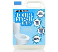 ProKleen Pro-Kleen Toilet Fresh Flush Cleaning Liquid 5L - Concentrate, Easy to Use, Blue Fluid Formula for Caravans, Motorhomes & Boats