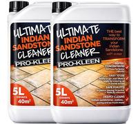 ProKleen Pro-Kleen Ultimate Indian Sandstone Cleaner Removes Dirt, Grime, Black Spots, Stains & More Restores Colour Child & Pet Safe 10L