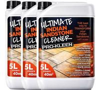 ProKleen Pro-Kleen Ultimate Indian Sandstone Cleaner Removes Dirt, Grime, Black Spots, Stains & More Restores Colour Child & Pet Safe 15L
