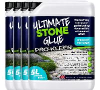 ProKleen Pro-Kleen Ultimate Stone Glue 20L (Covers 360 ft2) - Stone Glue Binder For Gravel, Stones, Slate & Mulch