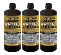 ProKleen Pro-Kleen Ultrasonic Jewellery Cleaner Solution 3 Litre Concentrated Fluid For Ultrasonic Machines - Removes Oils, Scale, Dirt