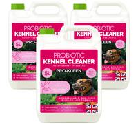 Pro-Kleen ProBiotic Kennel Cleaner 3 x 5L - Cleans & Neutralises Odours - Biodegradable, Non-Toxic, Wildlife & Pet Safe - Naturally Derived Ingredients - Cruelty Free & Vegan (Cherry Fragrance)