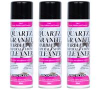 Pro-Kleen Quartz, Granite, Marble and Natural Stone Cleaner 3 x 500ml - Non-Abrasive & Streak Free - Cleans, Polishes & Protects for Kitchens, Bathrooms & More - Provides Long-Lasting Protection