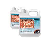 ProKleen Shower Head Cleaner & Descaler - Bacteria & Limescale Remover 2 x 1L in Clear ProKleen Clear