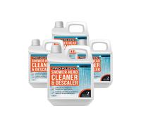 ProKleen Shower Head Cleaner & Descaler - Bacteria & Limescale Remover 4 x 1L in Clear ProKleen Clear