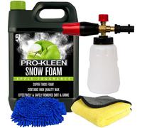 ProKleen Snow Foam Apple 1 x 5L Karcher Compatible Lance Microfibre Cloth Mitt in White ProKleen White
