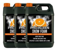 ProKleen Snow Foam Car Shampoo - Non-Caustic & pH Neutral - Orange - 3 x 5L in White ProKleen White
