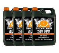 ProKleen Snow Foam Car Shampoo - Non-Caustic & pH Neutral - Orange - 4 x 5L in White ProKleen White