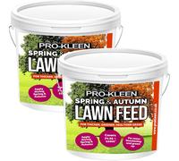 ProKleen Spring & Autumn Lawn Feed Grass Green Fertiliser 2 x 2.5KG ProKleen Green