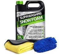 ProKleen SUPAWASH-PRO Apple Snow Foam Car Shampoo 5L with 1 x Microfibre Cloth & 1 Microfibre Wash Mitt