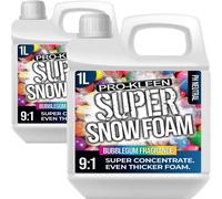 ProKleen Super Concentrate Snow Foam pH Neutral Car Shampoo Bubblegum 2 x 1L in White ProKleen White