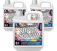 ProKleen Super Concentrate Snow Foam pH Neutral Car Shampoo Bubblegum 3 x 1L in White ProKleen White