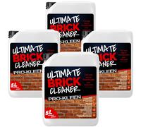 Ultimate Brick Cleaner 4 x 5L Concentrated Formula Covers 160m2 ProKleen Clear One Size