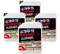 ProKleen Ultimate Masonry Cleaner 4 x 5L Concentrated Formula Covers 160m2 in Clear ProKleen Clear