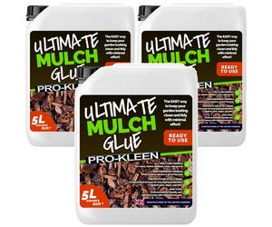 ProKleen Ultimate Mulch Glue 3x 5L (Covers 240 ft2) in White | Size: 15m ProKleen White 15m