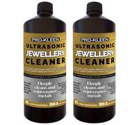 ProKleen Ultrasonic Jewellery Cleaner Solution Concentrated Fluid 2 x 1L in Clear ProKleen Clear