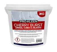 ProKleen Urinal Channel Slow Dissolving Blocks Cherry Fragrance 1 x 3KG in Blue ProKleen Blue