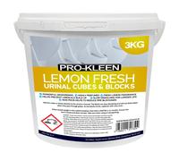 ProKleen Urinal Channel Slow Dissolving Blocks Lemon Fragrance 1 x 3KG in Blue ProKleen Blue