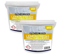 ProKleen Urinal Channel Slow Dissolving Blocks Lemon Fragrance 2 x 3KG in Blue ProKleen Blue