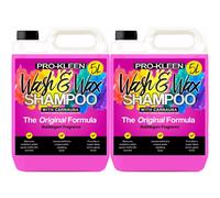 ProKleen Wash & Wax Car pH Neutral Shampoo with Carnauba Wax Bubblegum 2 x 5L in Clear ProKleen Clear