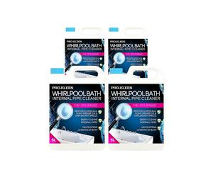 ProKleen Whirlpool & Hot Tub Bath Internal Pipe Cleaner 4 x 5L in Clear ProKleen Clear