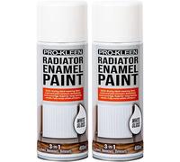 ProKleen White Gloss Heat Resistant Radiator Enamel Paint 400ml x2