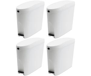 ProKleen White Pedal Operated Toilet Sanitary Bin 20L Capacity Bathroom Hygiene | Size: 1 Pack ProKleen White 1 Pack