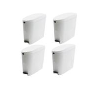ProKleen White Pedal Operated Toilet Sanitary Bin 4 x 20 Litre Capacity ProKleen White